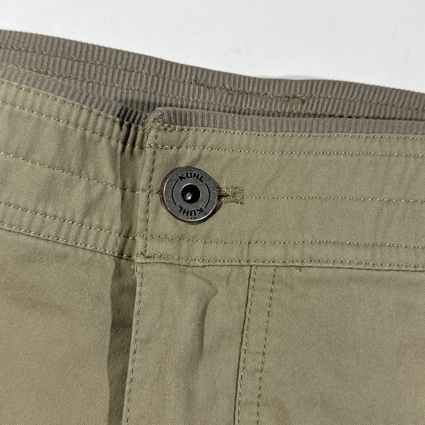 Kuhl Free Radikl Pants Mens 40/32 Tan Elastic Waist Outdoor Hiking Performance
