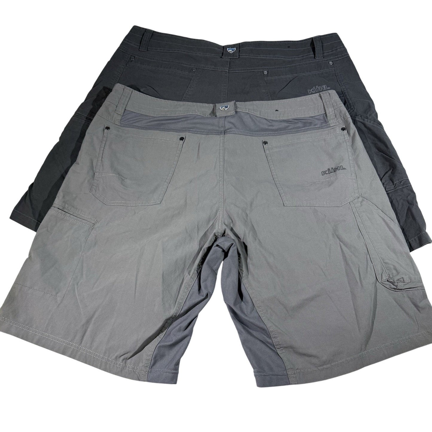 KUHL Men’s Shorts Lot 3 Pair Size 40 Radikl Khaki Gray Dark Gray Outdoor Hiking