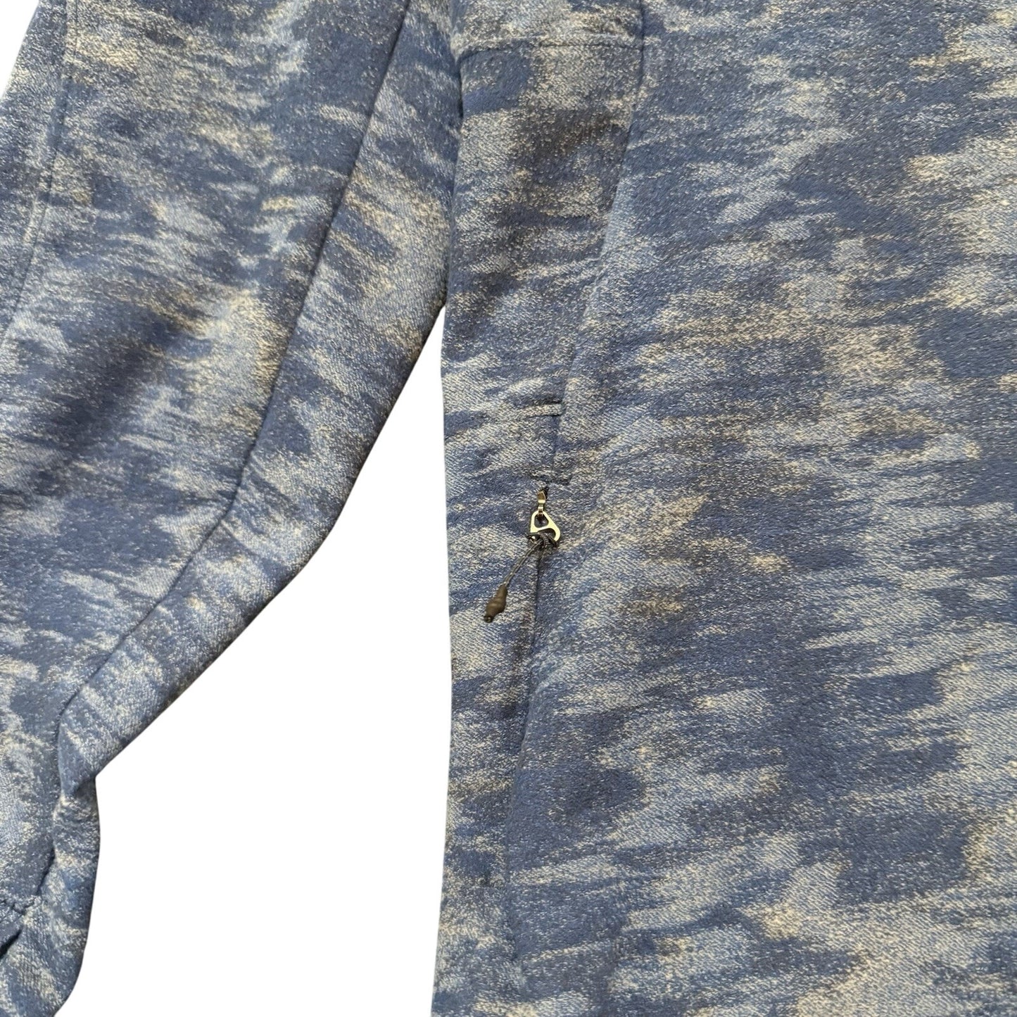 Lululemon Surge Warm Quarter Zip Fleece Pullover Blue Camo Men’s Size Medium