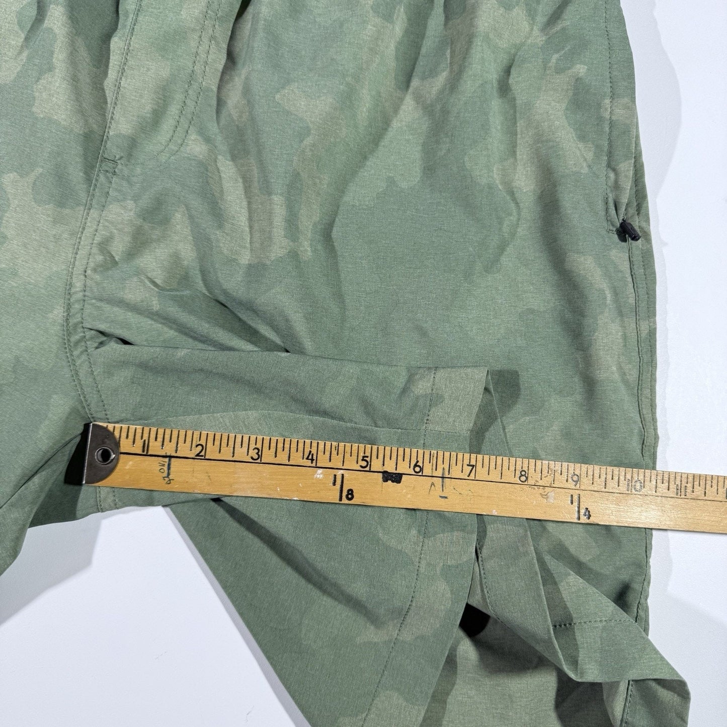 Chubbies Shorts Green Tiger Camo 7" Inseam Drawstring Hybrid Stretch Men’s XL