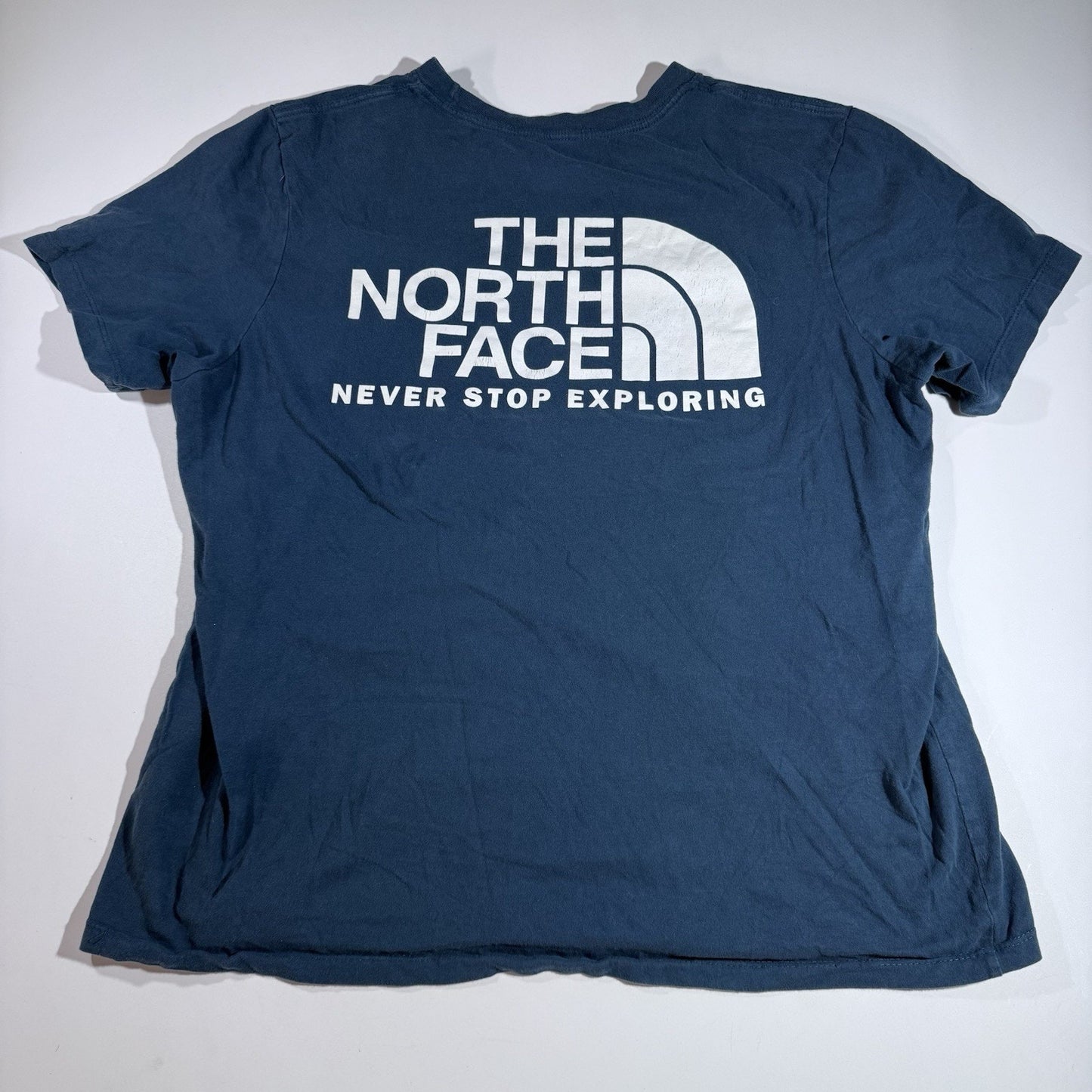 The North Face Women’s T-Shirt Size Large Navy Blue Hike Climb Shirt TNF