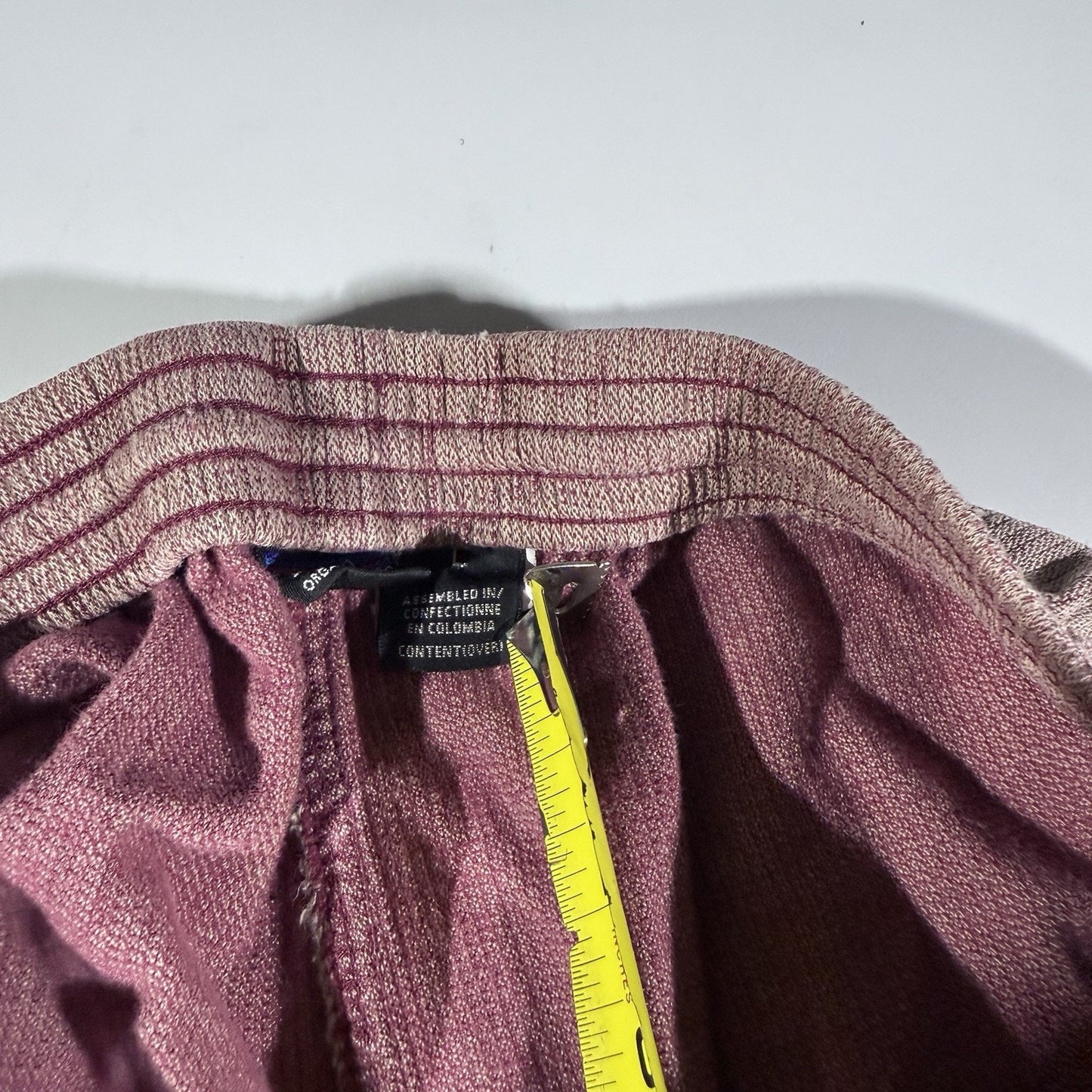 Vintage Patagonia Men’s Large Waffle Weave Cotton Shorts USA Made Mauve Red