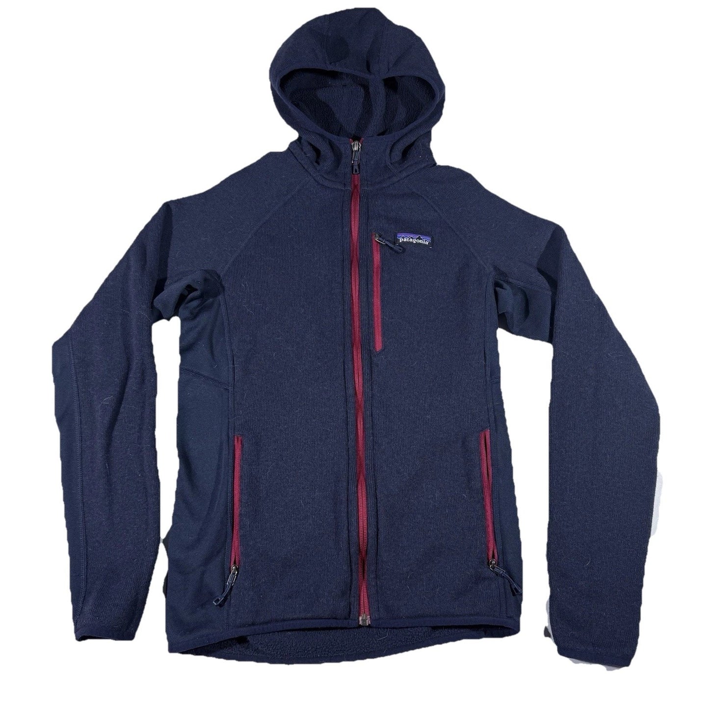 Patagonia Performance Better Sweater Fleece Jacket Men’s XS Navy Red Full Zip