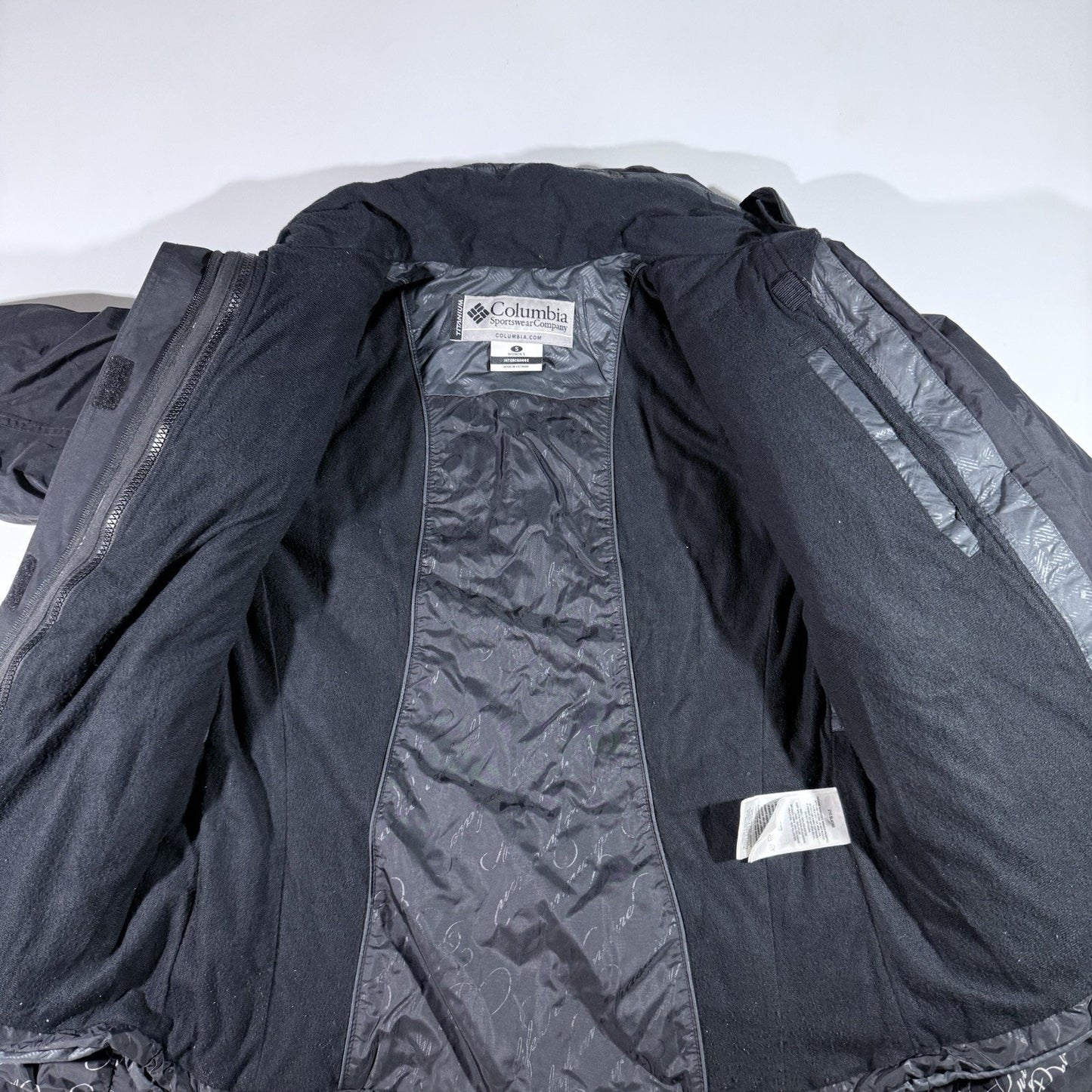 Columbia Titanium Women’s Interchange 3-in-1 Jacket Small Black Omni-Shield