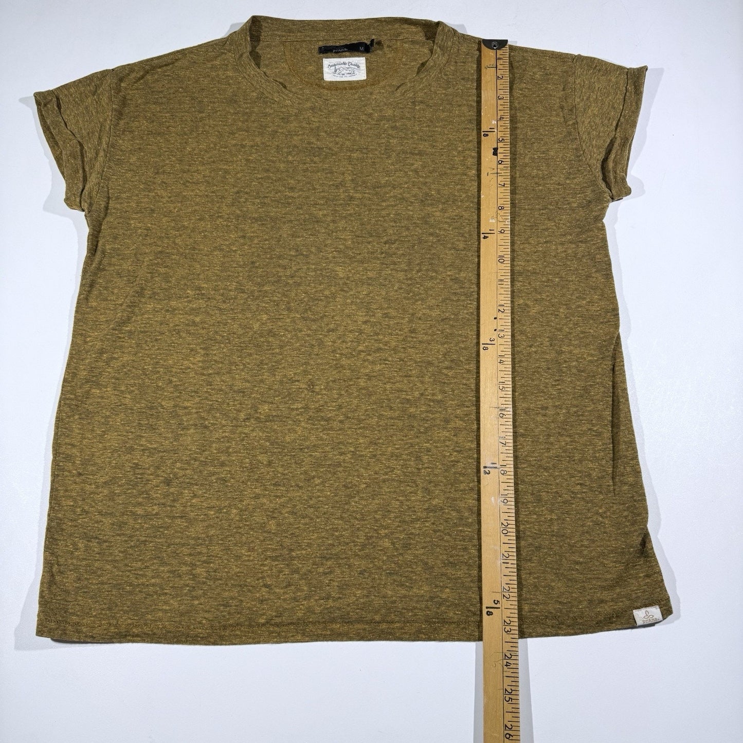 Prana Sustainable Quality Orange T-Shirt Womens Short Sleeve Casual Top Size M