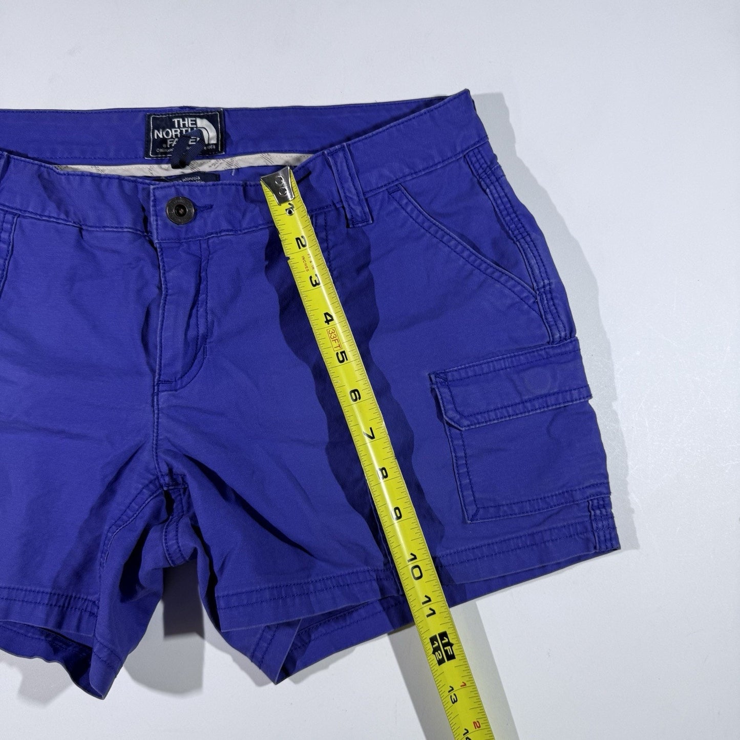 The North Face Paramount Cargo Shorts Womens 10 Purple Hiking Outdoor Nylon