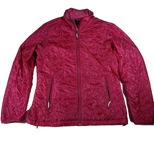 Mountain Hardwear Women Girl Down Puffer Jacket Red Lightweight Packable Size M