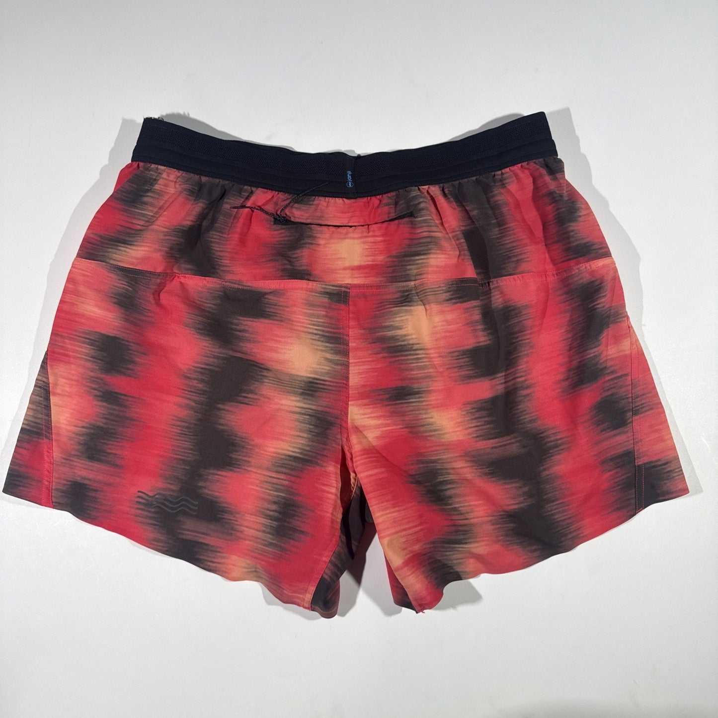 Janji 6” AFO Middle Running Shorts Men’s Medium Red Black Tie Dye Lightweight