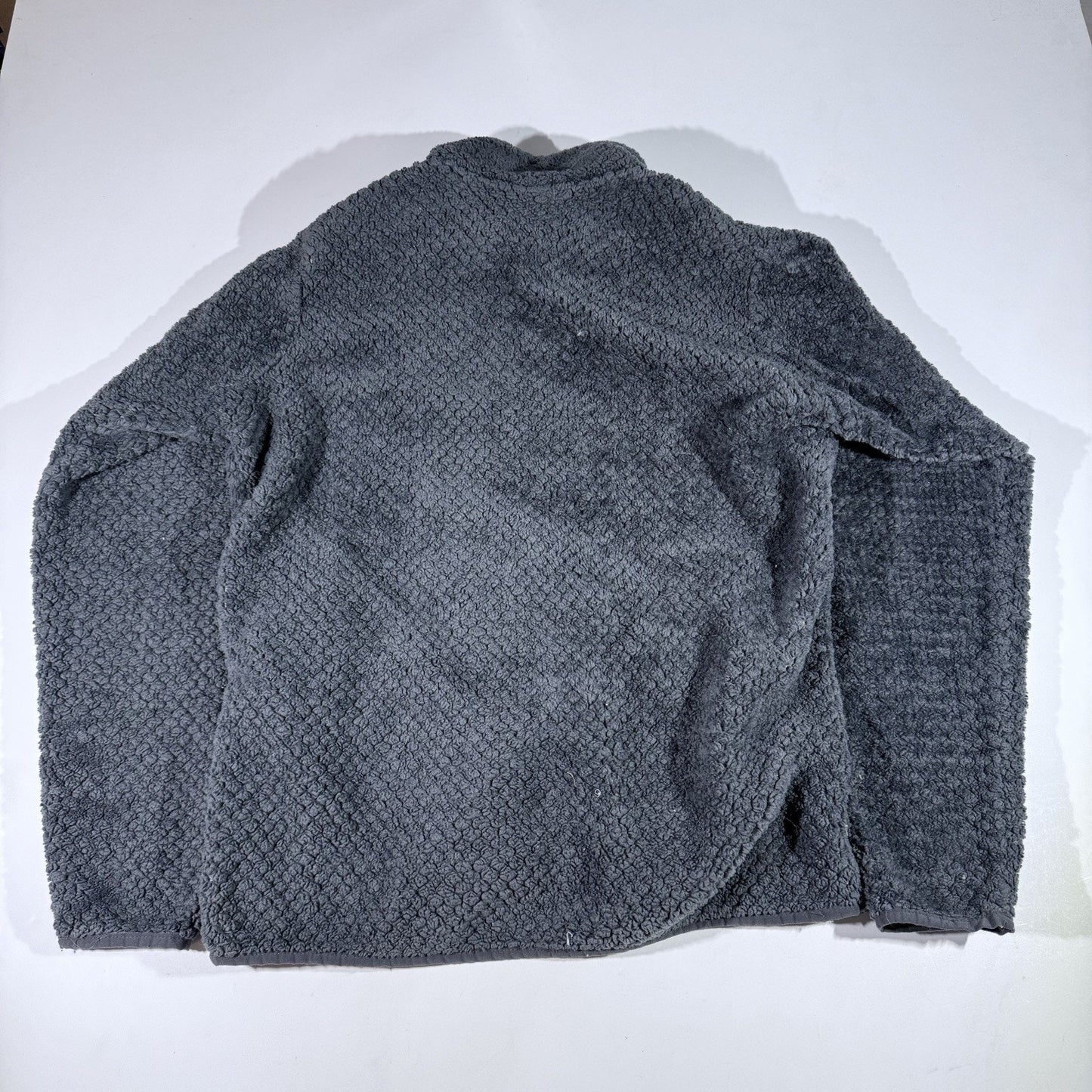 Columbia Fireside Plush Sherpa Fleece Jacket Women’s Large Gray Full Zip Soft