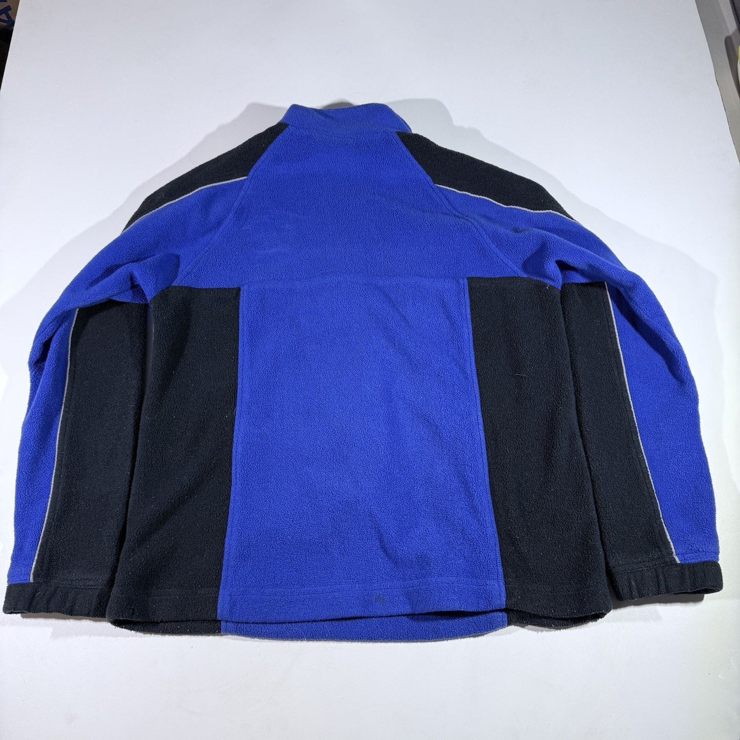 ProSpirit Y2K Fleece Pullover Men’s Medium 1/4 Zip Blue Black Vintage 90s Jacket