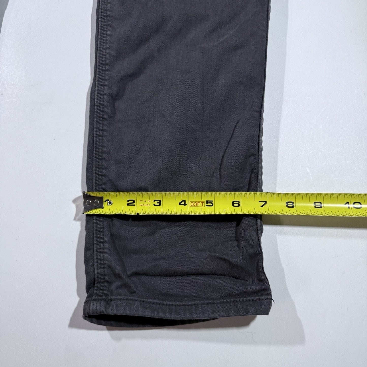 DUER Pants Mens 36x30 Gray N2X Slim Fit No Sweat Stretch Performance Chino