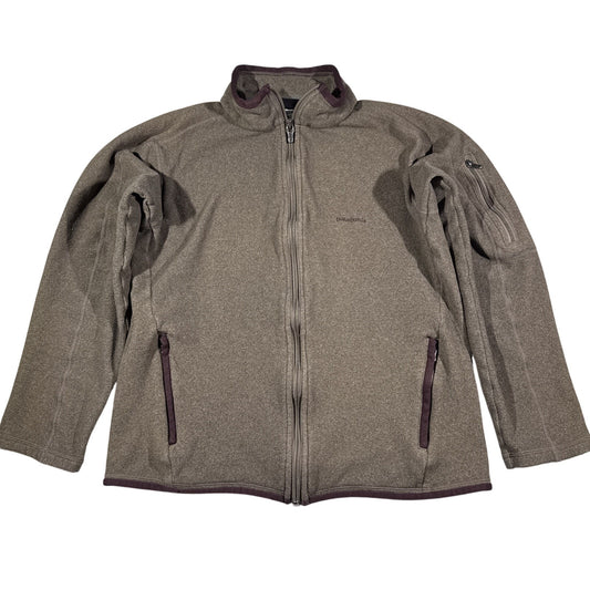 Patagonia Brown Fleece Full-Zip Women's Jacket, Size Medium