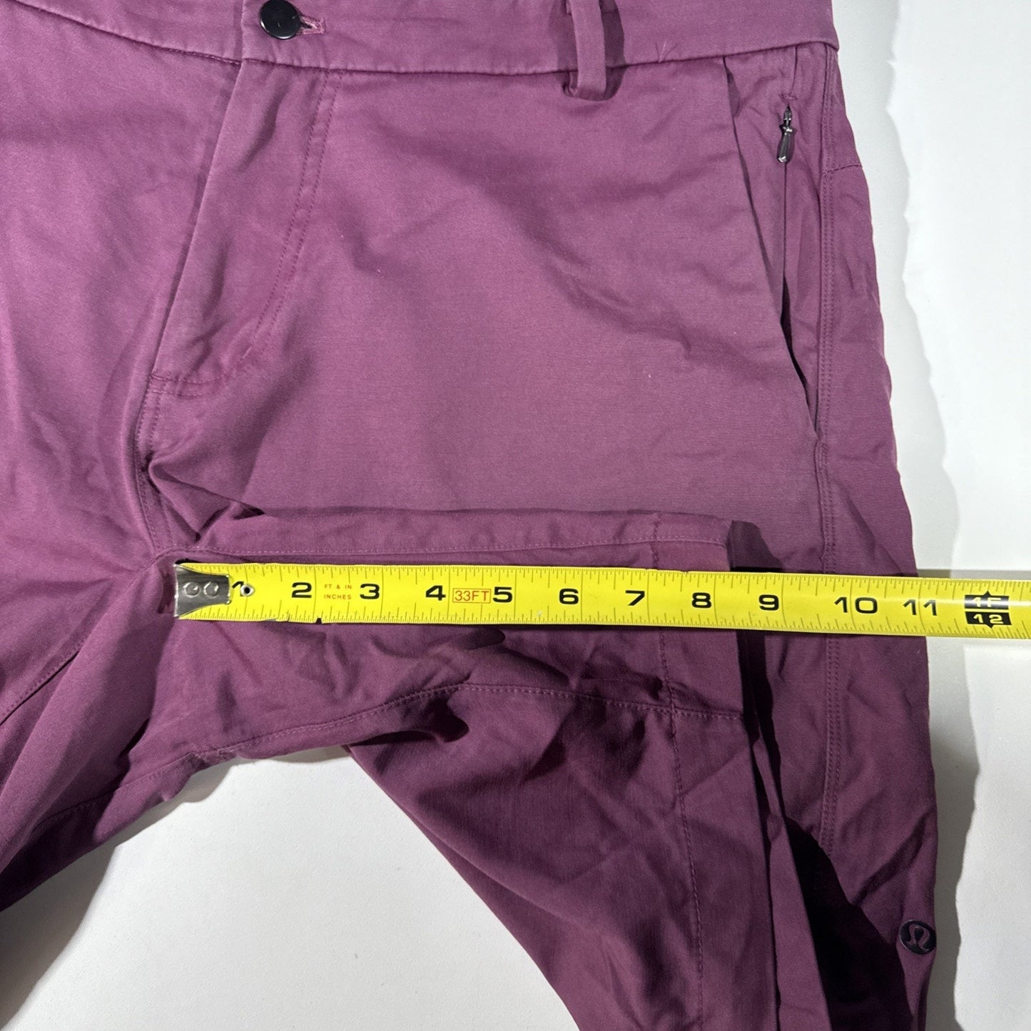 Lululemon Men’s Commission Shorts Size 38 Purple ABC Stretch Casual Chino