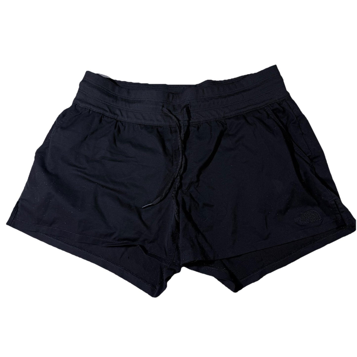 North Face Shorts Womens Small Black Athletic Lounge Elastic Waist Pockets Comfy