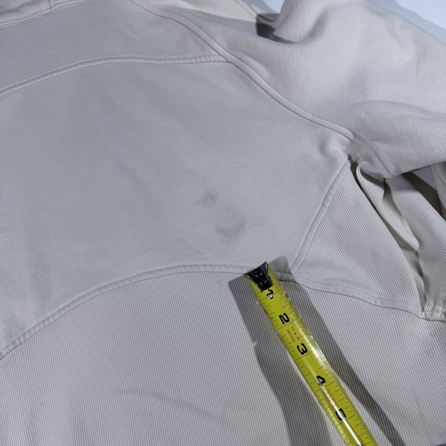 Lululemon Scuba Oversized Half Zip Hoodie Sweatshirt Womens M/L white W3DM4S