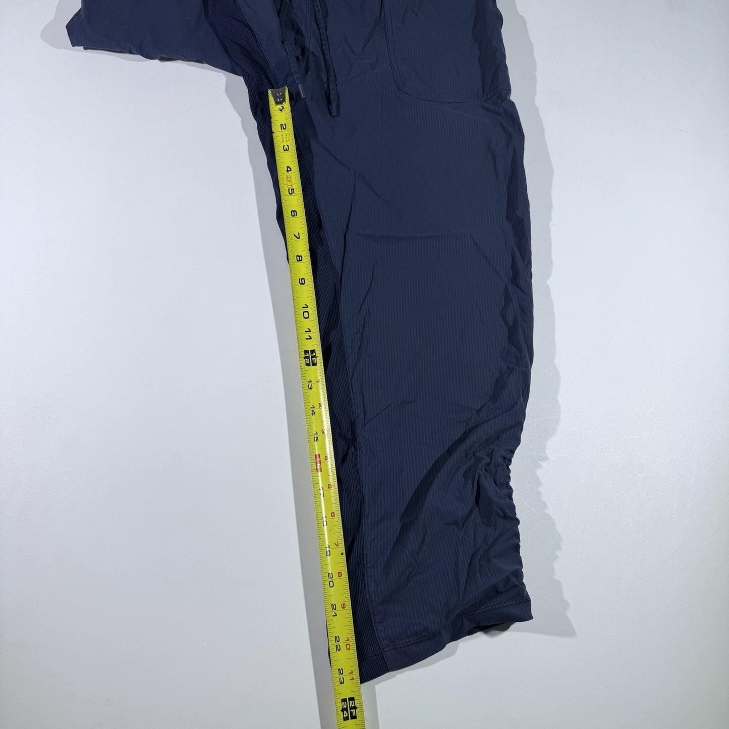 Lululemon Dance Studio Crop Pants Capri Women’s 10 Navy LW6BJBS Ripstop