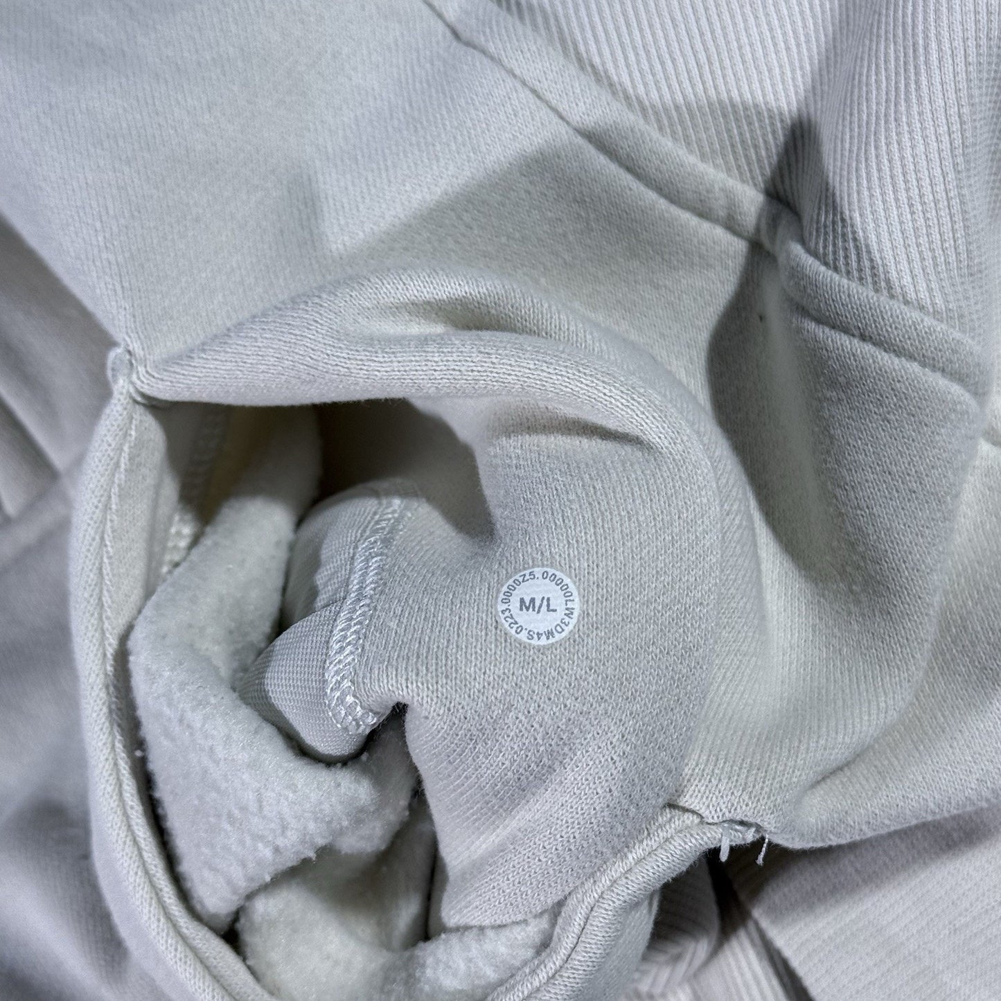 Lululemon Scuba Oversized Half Zip Hoodie Sweatshirt Womens M/L white W3DM4S