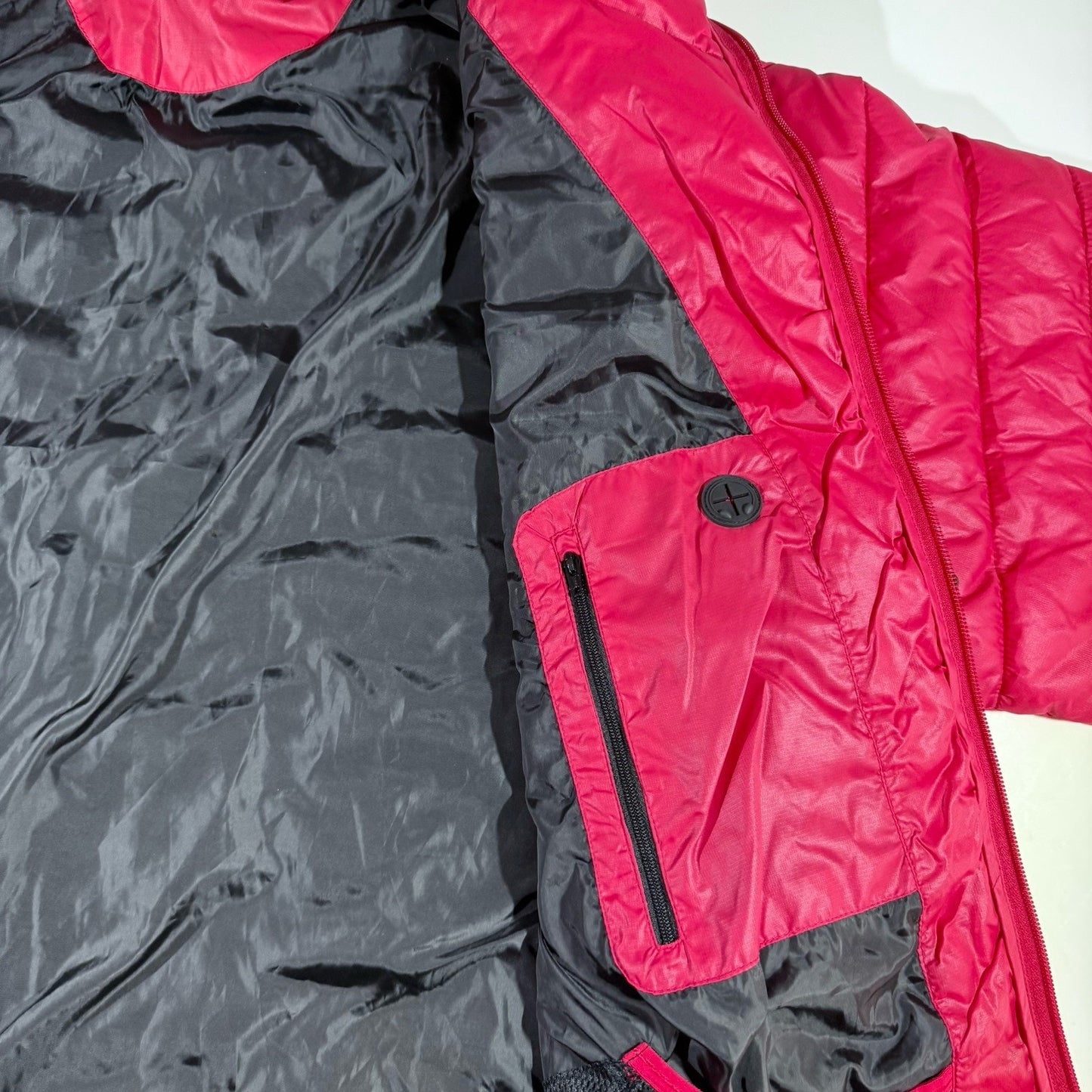 CLIQUE Mens Red Hooded Puffer Jacket XXXL NEW With Tags