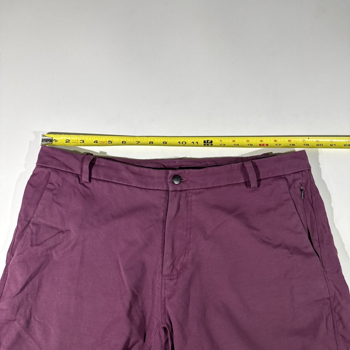 Lululemon Men’s Commission Shorts Size 38 Purple ABC Stretch Casual Chino