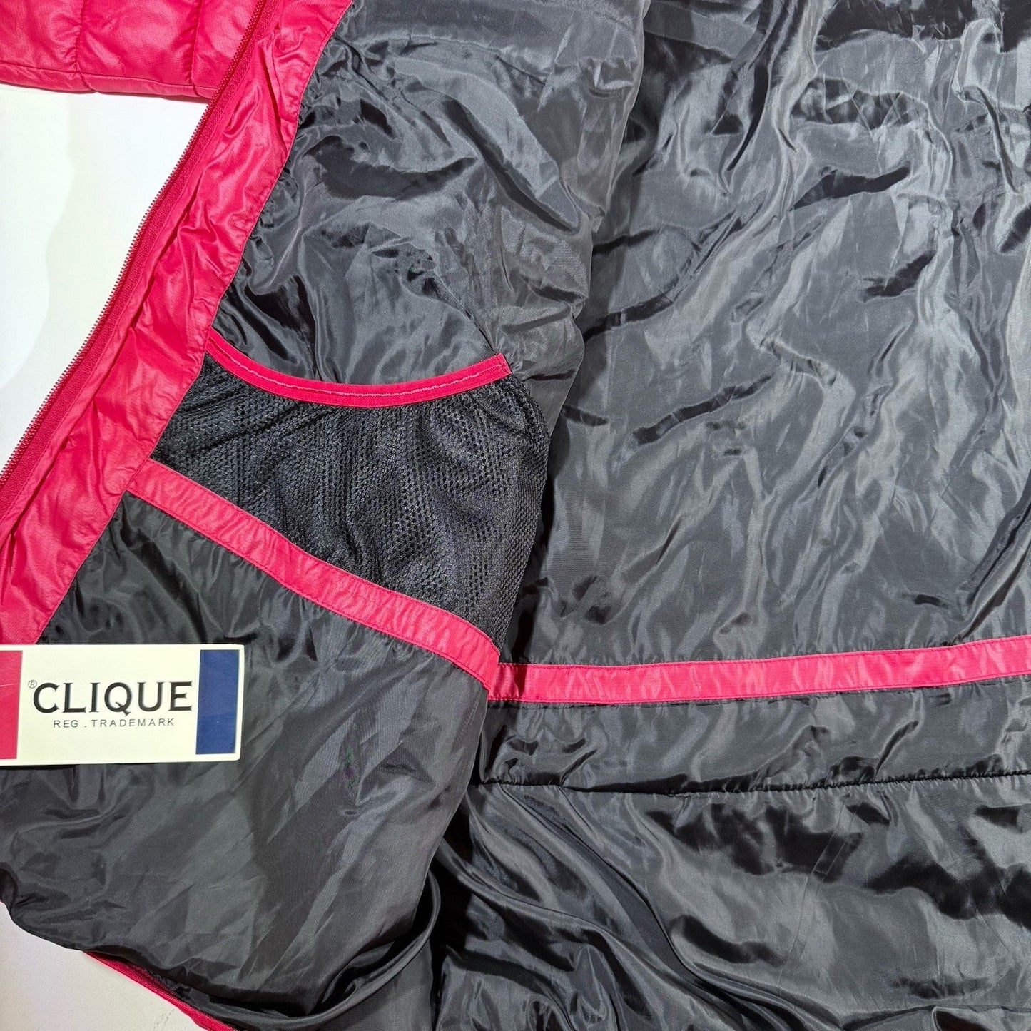 CLIQUE Mens Red Hooded Puffer Jacket XXXL NEW With Tags