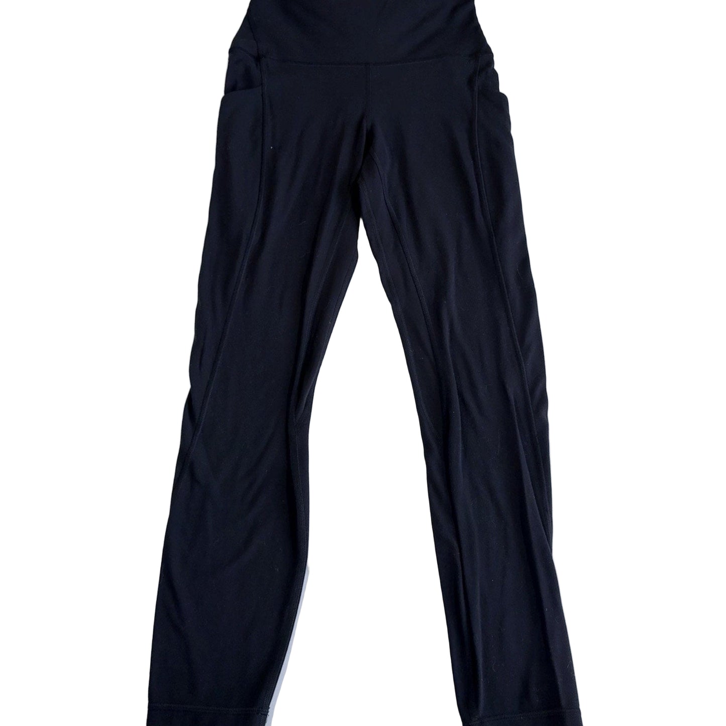 Lululemon Leggings Womens Size 4 Black With Pockets Activewear Pull On Casual