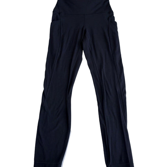 Lululemon Leggings Womens Size 4 Black With Pockets Activewear Pull On Casual