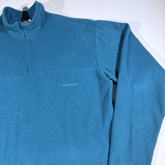 Vintage Mont-Bell Half Zip Fleece Pullover / Made In USA / Men’s Medium