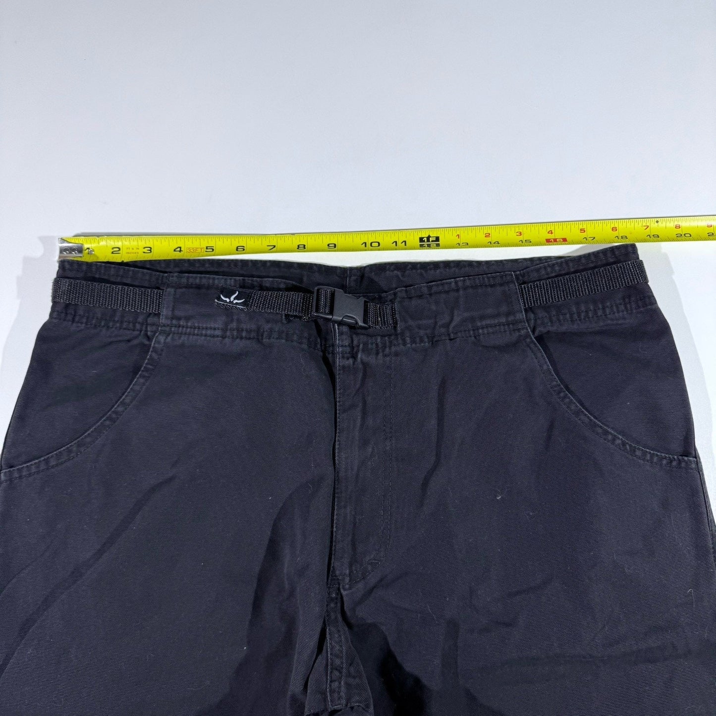 Vintage prAna Men's Black Canvas Pants Cotton Hiking Made in USA Size XL