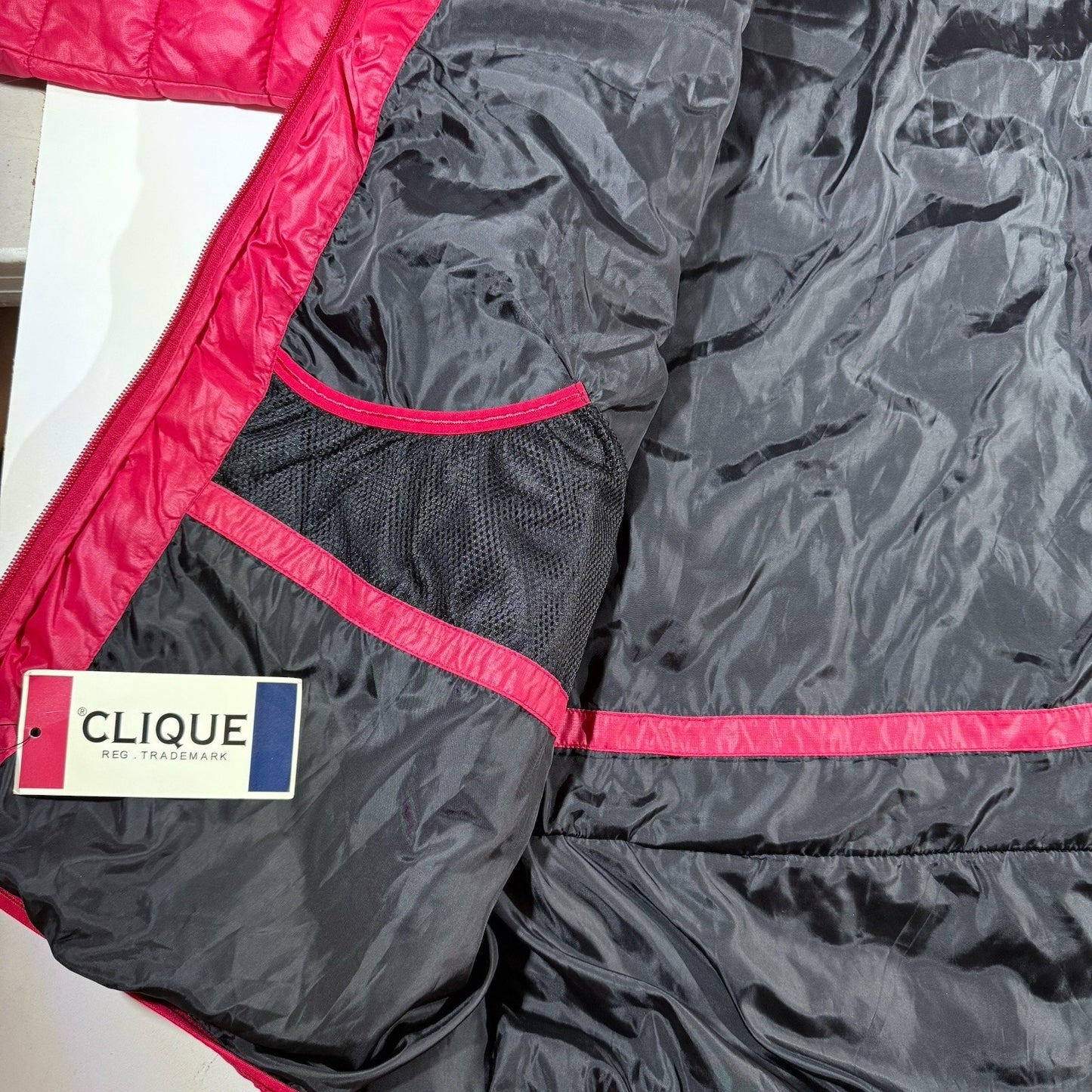 CLIQUE Mens Red Hooded Puffer Jacket XXXL NEW With Tags