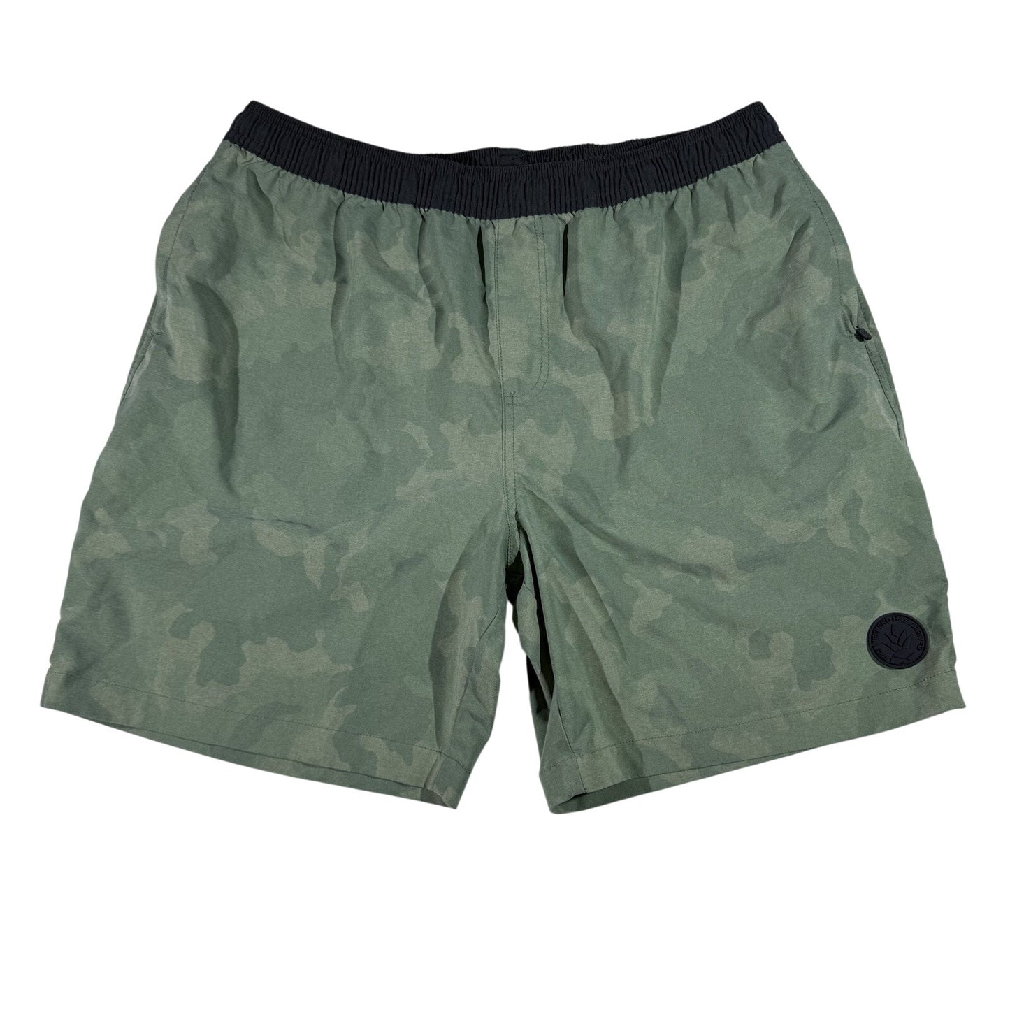 Chubbies Shorts Green Tiger Camo 7" Inseam Drawstring Hybrid Stretch Men’s XL