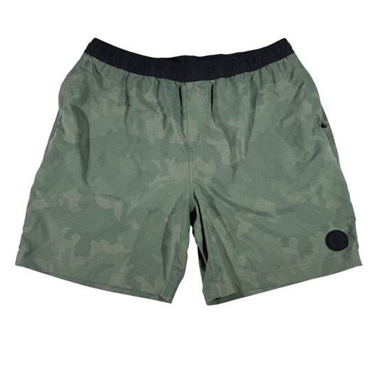 Chubbies Shorts Green Tiger Camo 7" Inseam Drawstring Hybrid Stretch Men’s XL