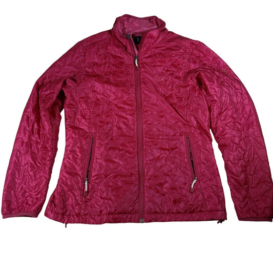 Mountain Hardwear Women Girl Down Puffer Jacket Red Lightweight Packable Size M