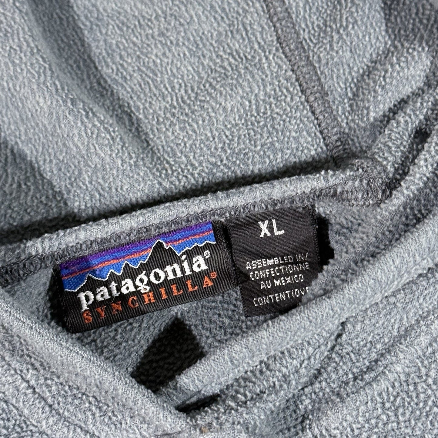 Patagonia Synchilla Microfleece Hoodie Gray Men’s XL Pullover Warm Lightweight