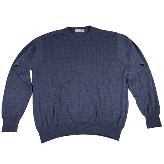 I Levrieri Cashmere Silk Sweater Mens Medium Made in Italy Cable Knit Light