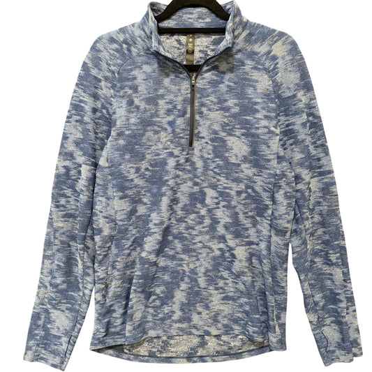 Lululemon Surge Warm Quarter Zip Fleece Pullover Blue Camo Men’s Size Medium