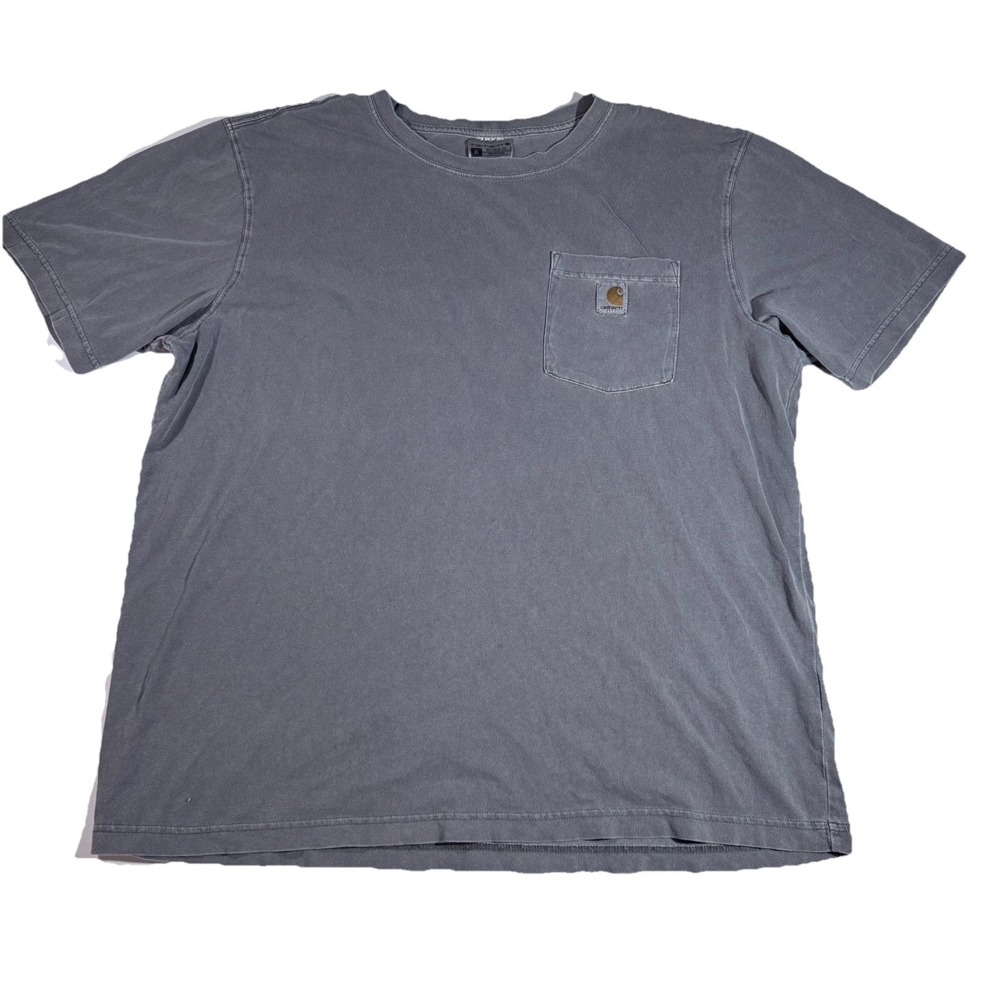 Carhartt Shirt Men XL Gray K87 Pocket T Workwear Loose Fit Casual 100% Cotton