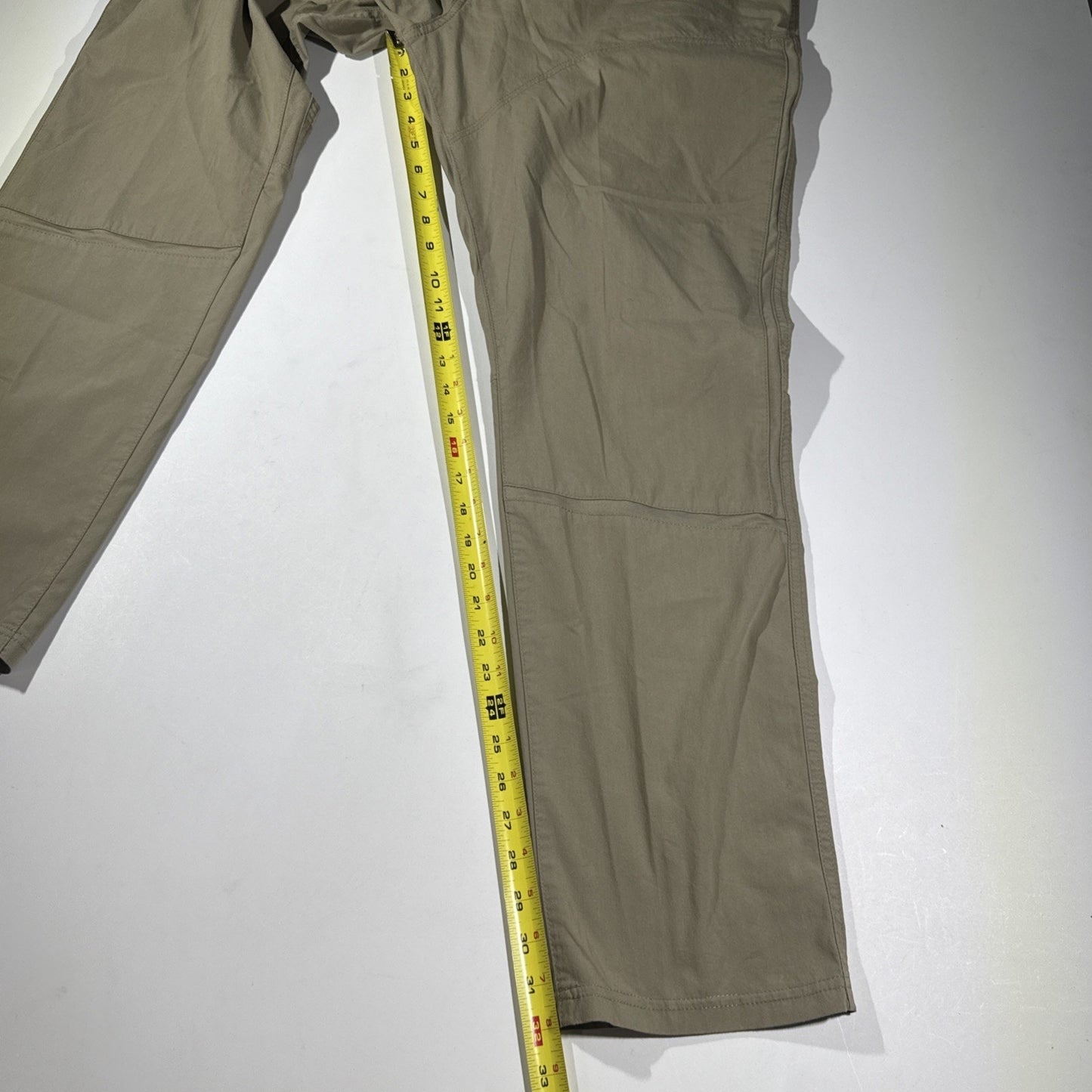 Kuhl Free Radikl Pants Mens 40/32 Tan Elastic Waist Outdoor Hiking Performance