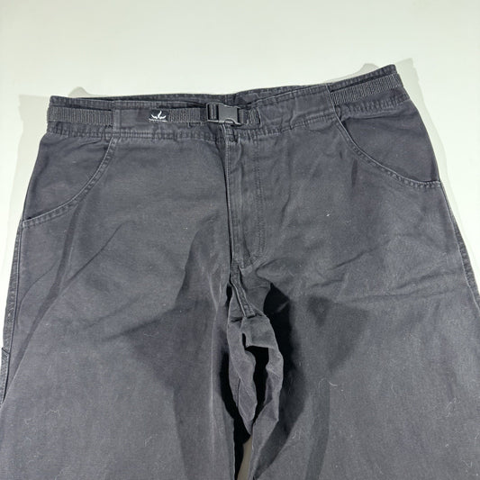 Vintage prAna Men's Black Canvas Pants Cotton Hiking Made in USA Size XL