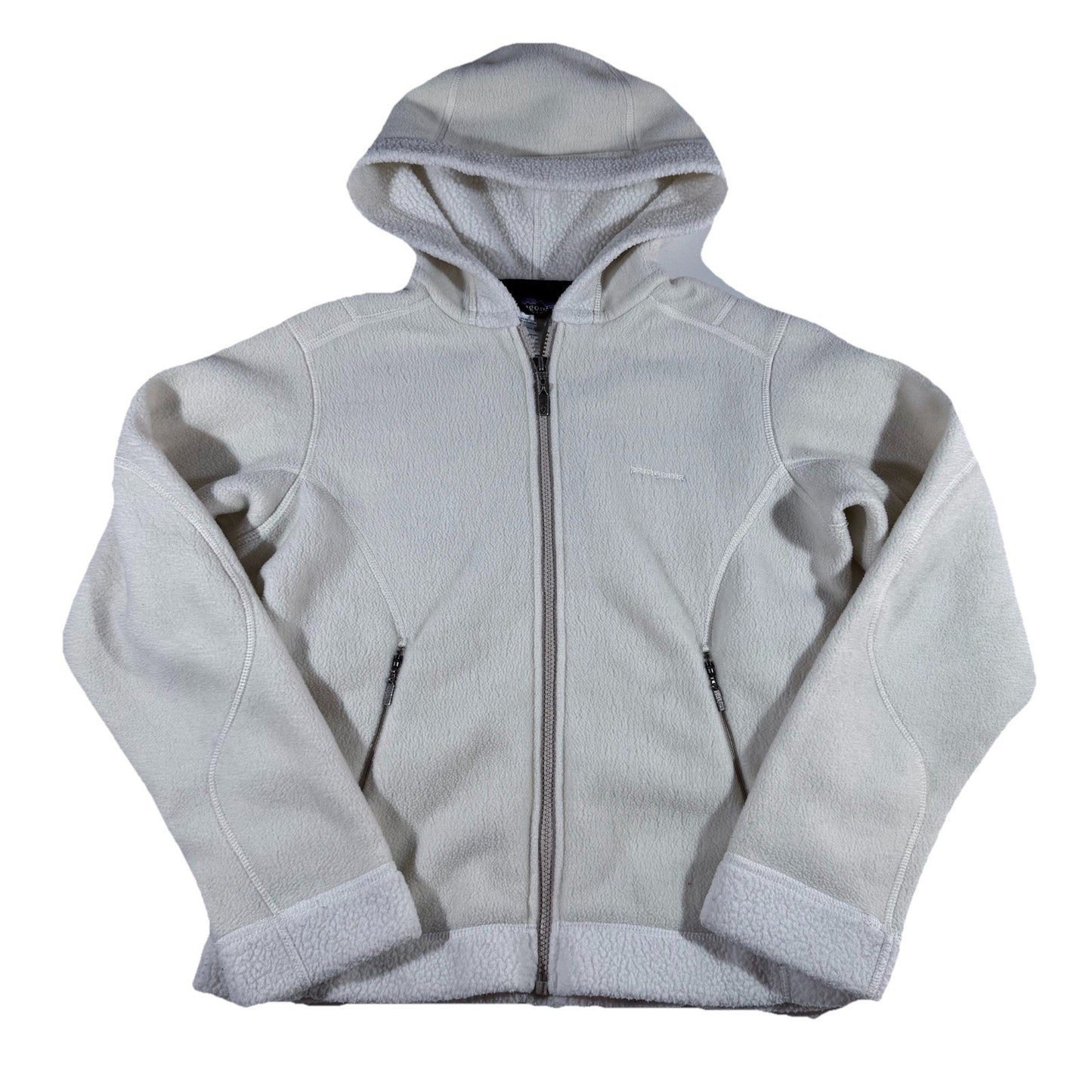 Patagonia Micro D Fleece Hoody Women’s Small Cream Full Zip Synchilla Jacket