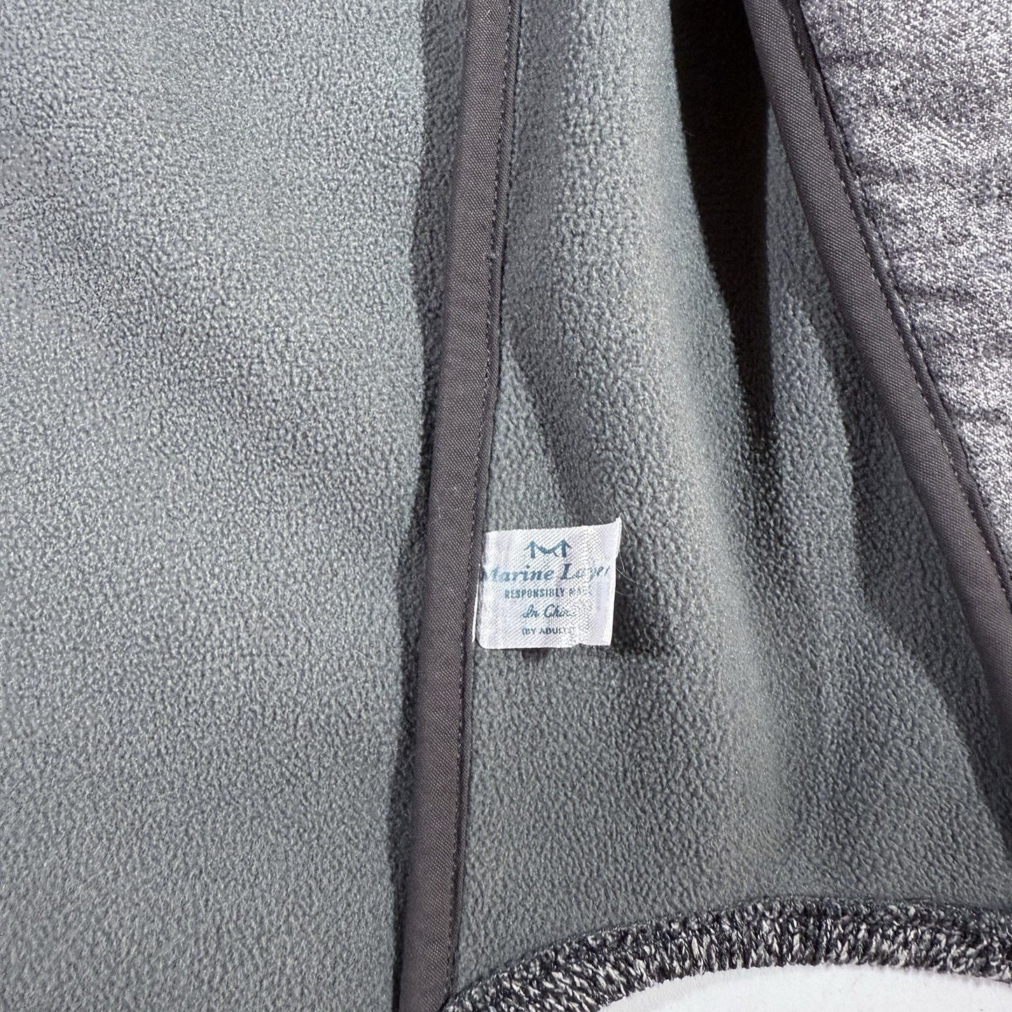 Marine Layer Fleece Lined Men’s Rainier Shacket Jacket Medium Gray