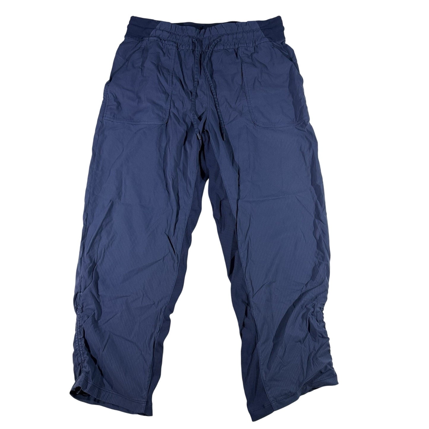 Lululemon Dance Studio Crop Pants Capri Women’s 10 Navy LW6BJBS Ripstop