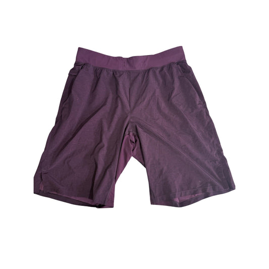 Lululemon Shorts Mens Large Purple Sweat Short Drawstring Gym Casual 10" Inseam