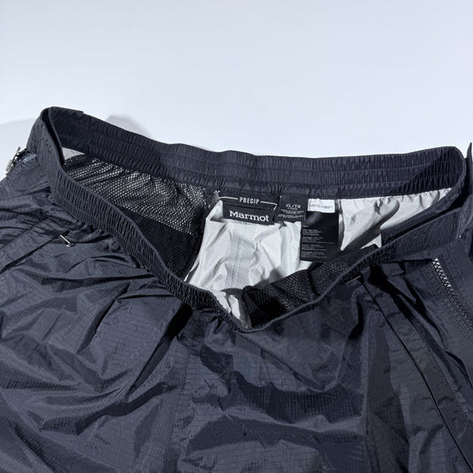 Marmot NanoPro Men's PreCip Full Zip Pants Black Waterproof Breathable Size XL