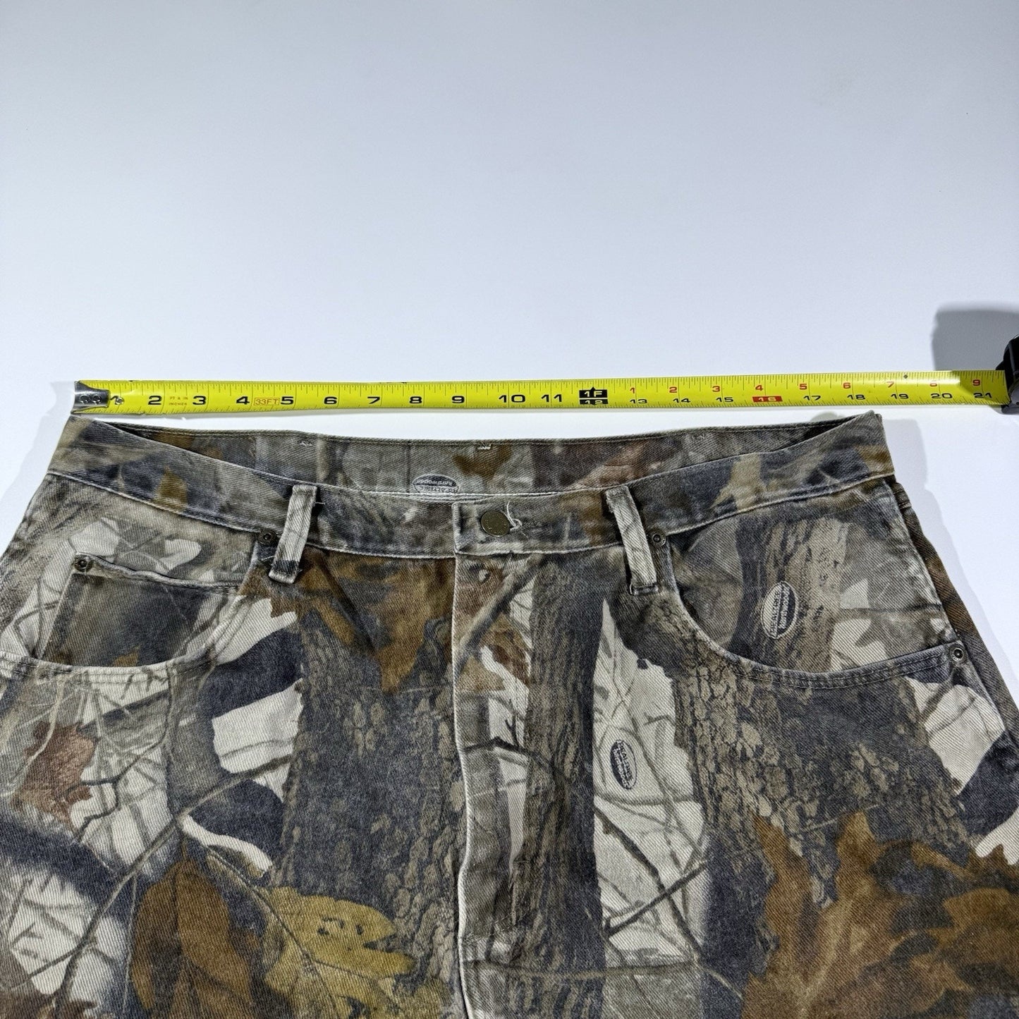 Vintage Wrangler Camo Real Tree Double Knee Jeans Men's Pants Hunt 38x32