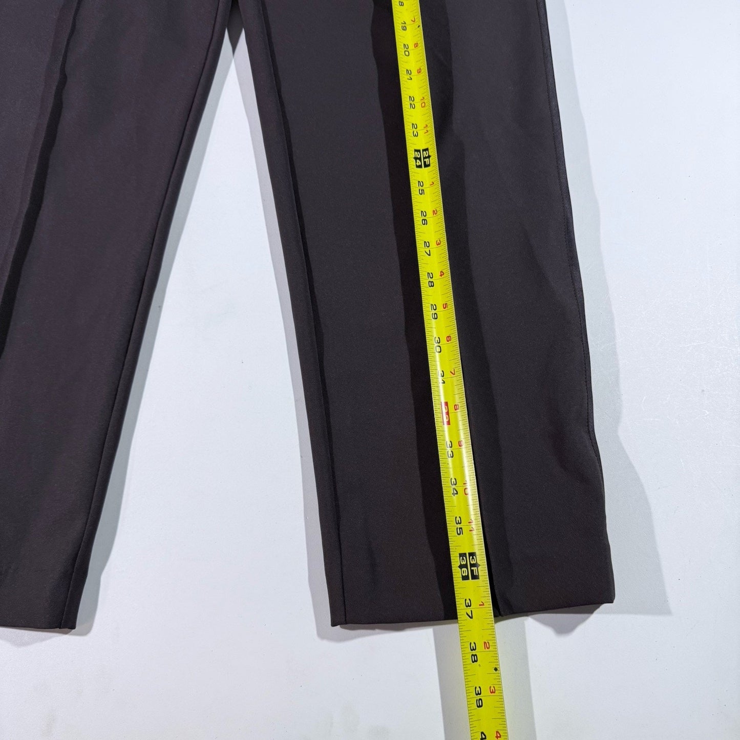 Athleta Womens Brooklyn Ankle Pants Brown Stretch Pull On Trousers Size 8