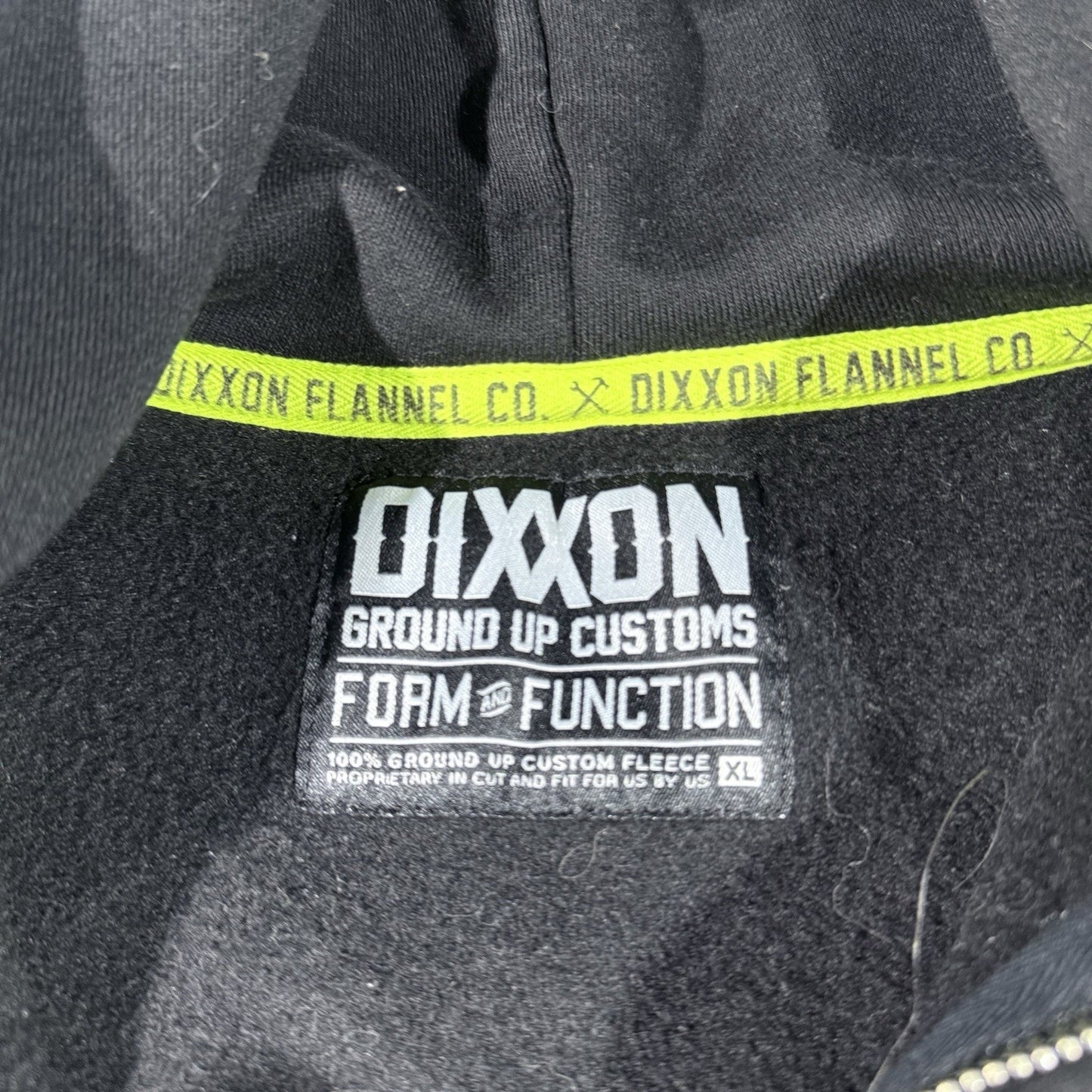 Dixxon Hoodie XL Deadly Quality Zip Up Frankenstein Graphic Black Sweatshirt