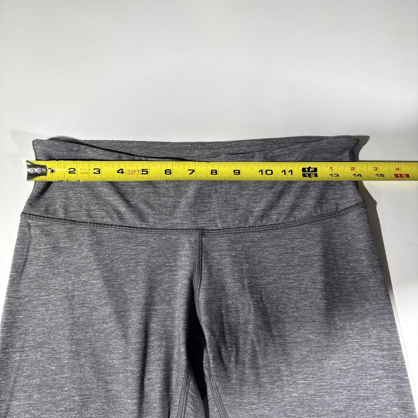 Lululemon Womens Gray Elastic Waist Pull-On Skinny Leg Ankle Leggings Size 8