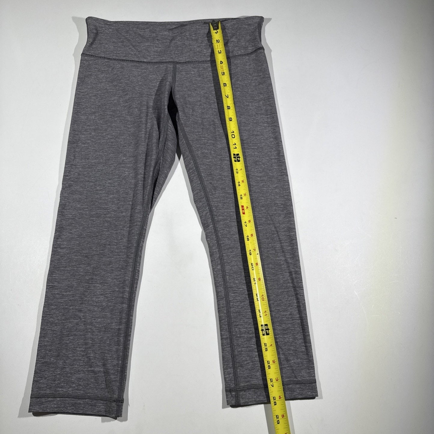 Lululemon Womens Gray Elastic Waist Pull-On Skinny Leg Ankle Leggings Size 8