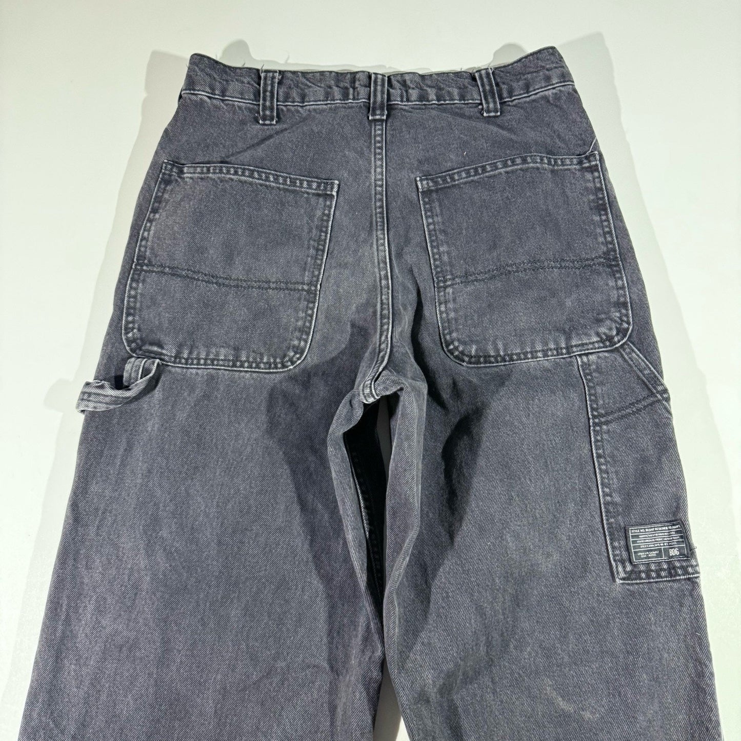 BDG Jeans Mens 30x30 Black Straight Fit Carpenter Double Knee Workwear Pants