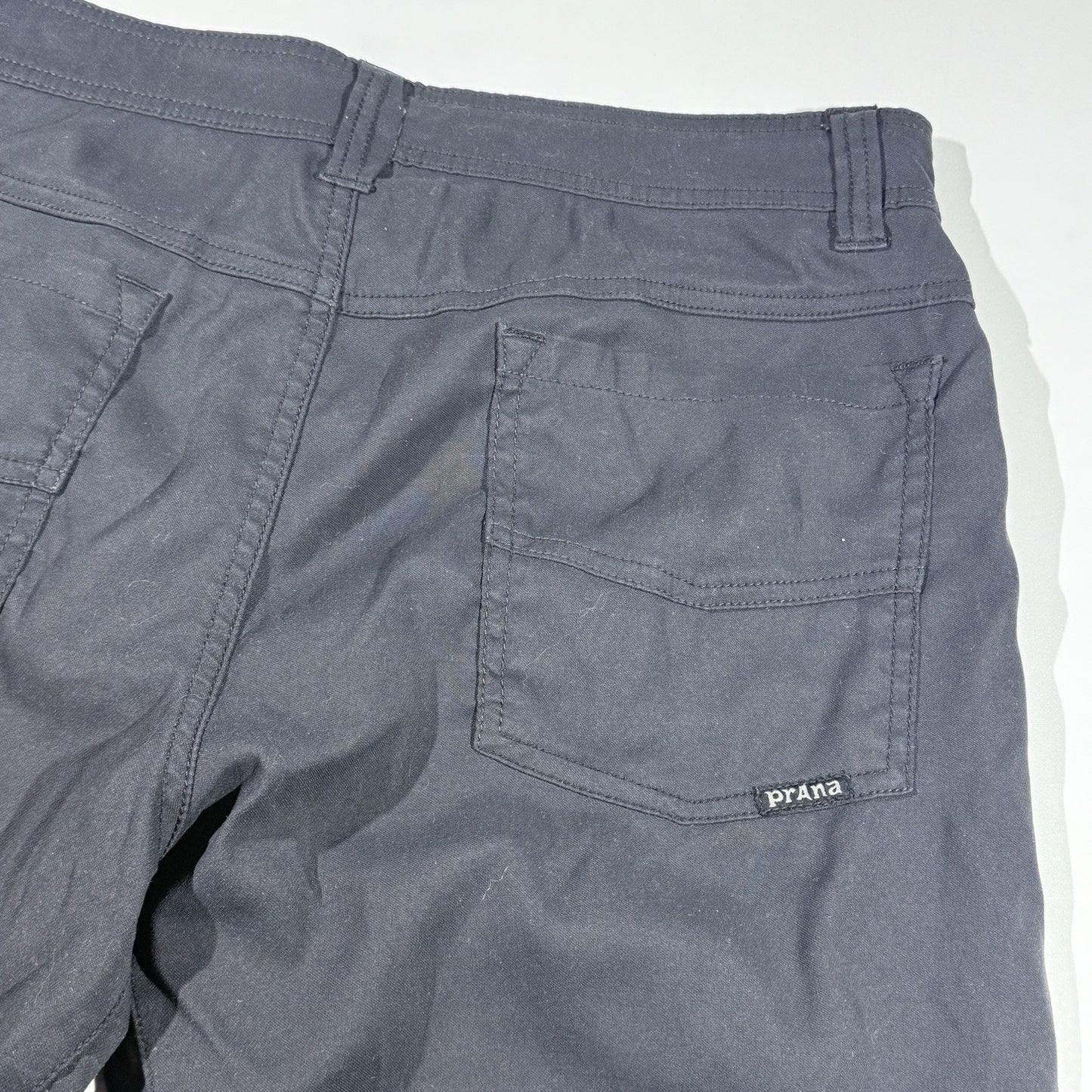 prAna Pants Mens 30x32 Black Gray Slim Fit Nylon Outdoor Hiking Travel Climbing